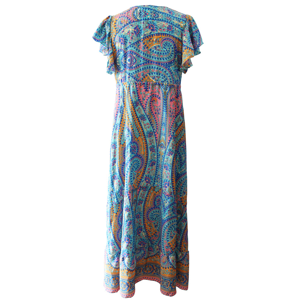 'Aurora' Paisley Cross Over Dress