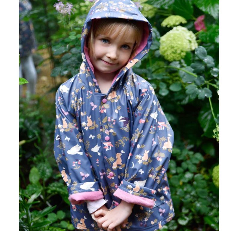 Enchanted Forest Print Raincoat