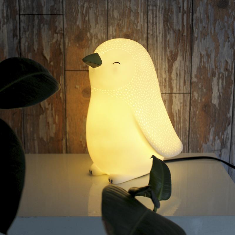 Penguin table shops lamp