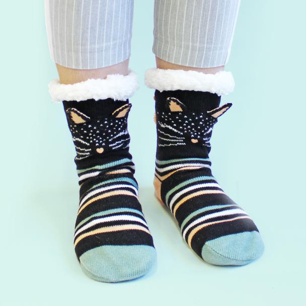 Feline Slipper Socks