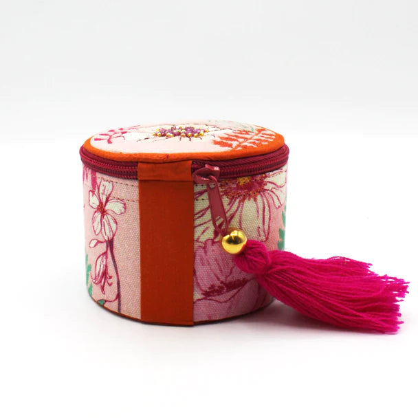 Posy Light Pink Travel Jewellery Box