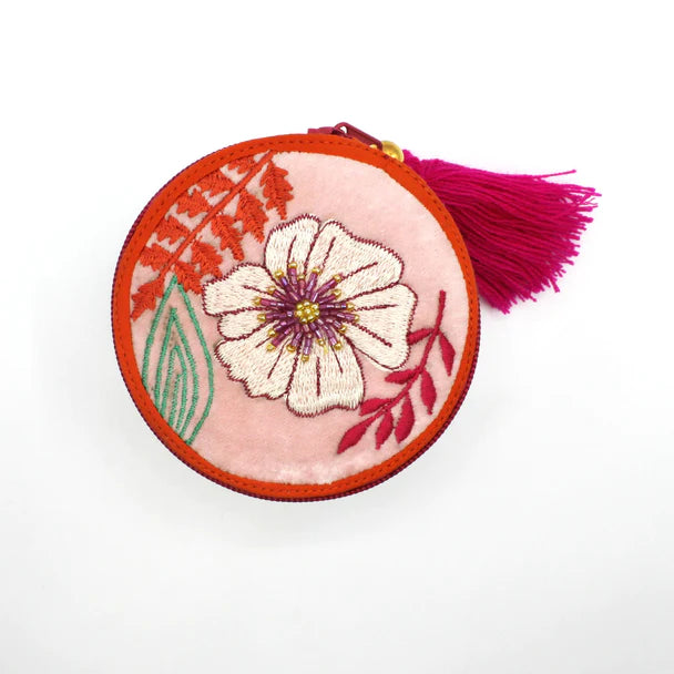 Posy Light Pink Travel Jewellery Box