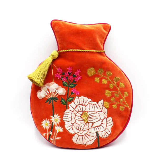 Posy Orange Hot Water Bottle