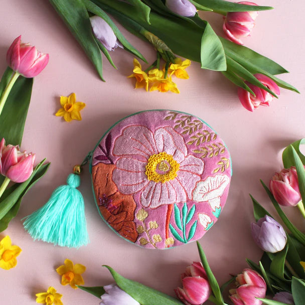 Pink velvet purse hotsell