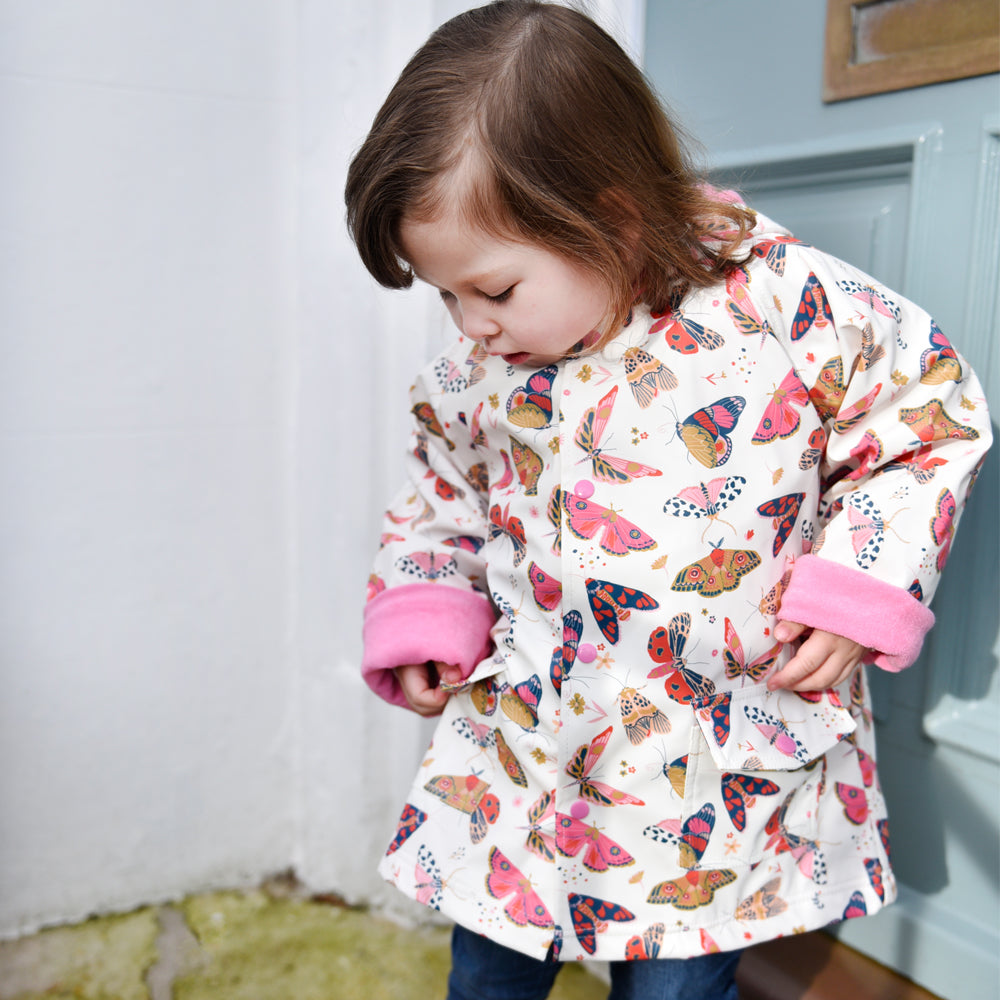 Butterfly Print Raincoat
