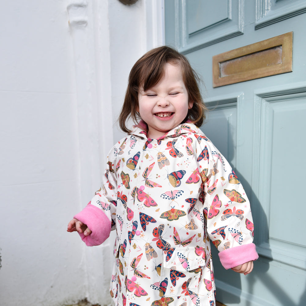 Butterfly Print Raincoat