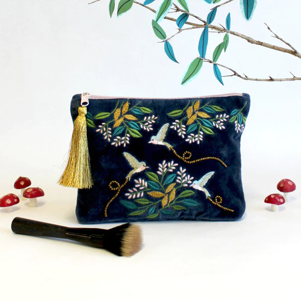 Secret Garden Bird Make Up Pouch