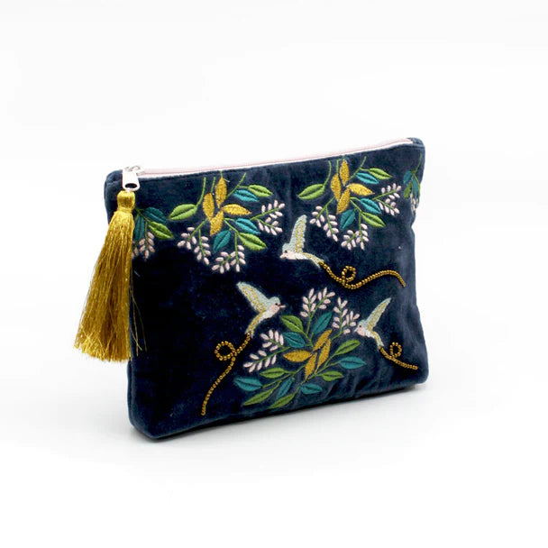 Secret Garden Bird Make Up Pouch