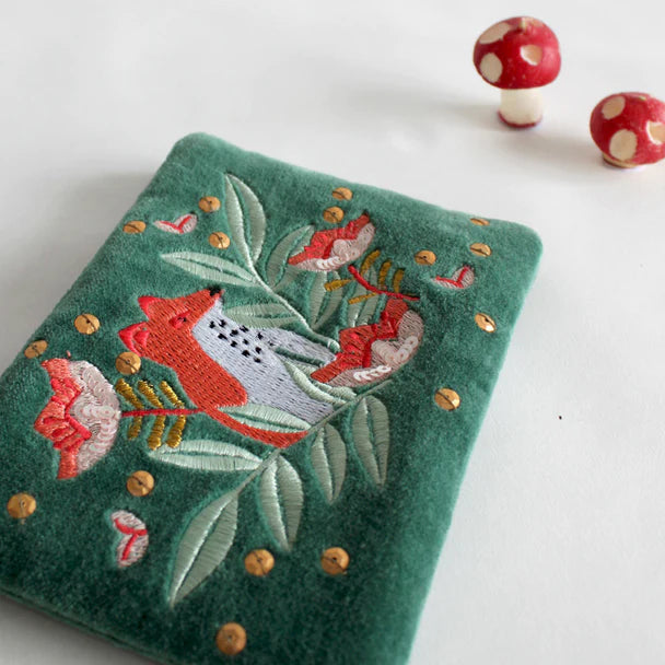 Secret Garden Fox Velvet Purse