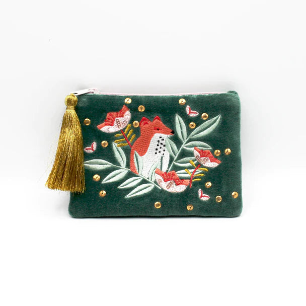 Secret Garden Fox Velvet Purse