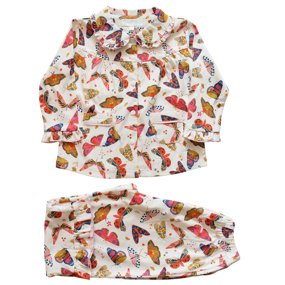 Children's Butterfly Print Cotton Pyjamas