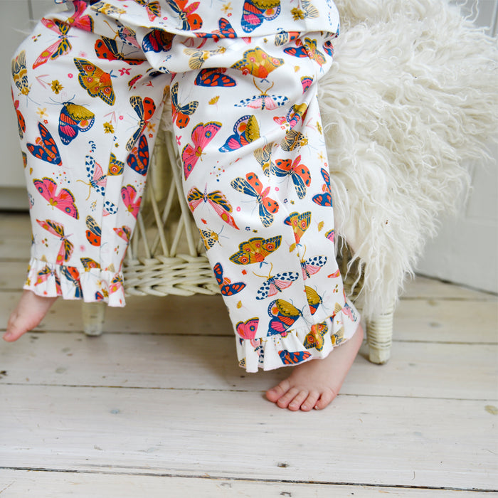 Children's Butterfly Print Cotton Pyjamas