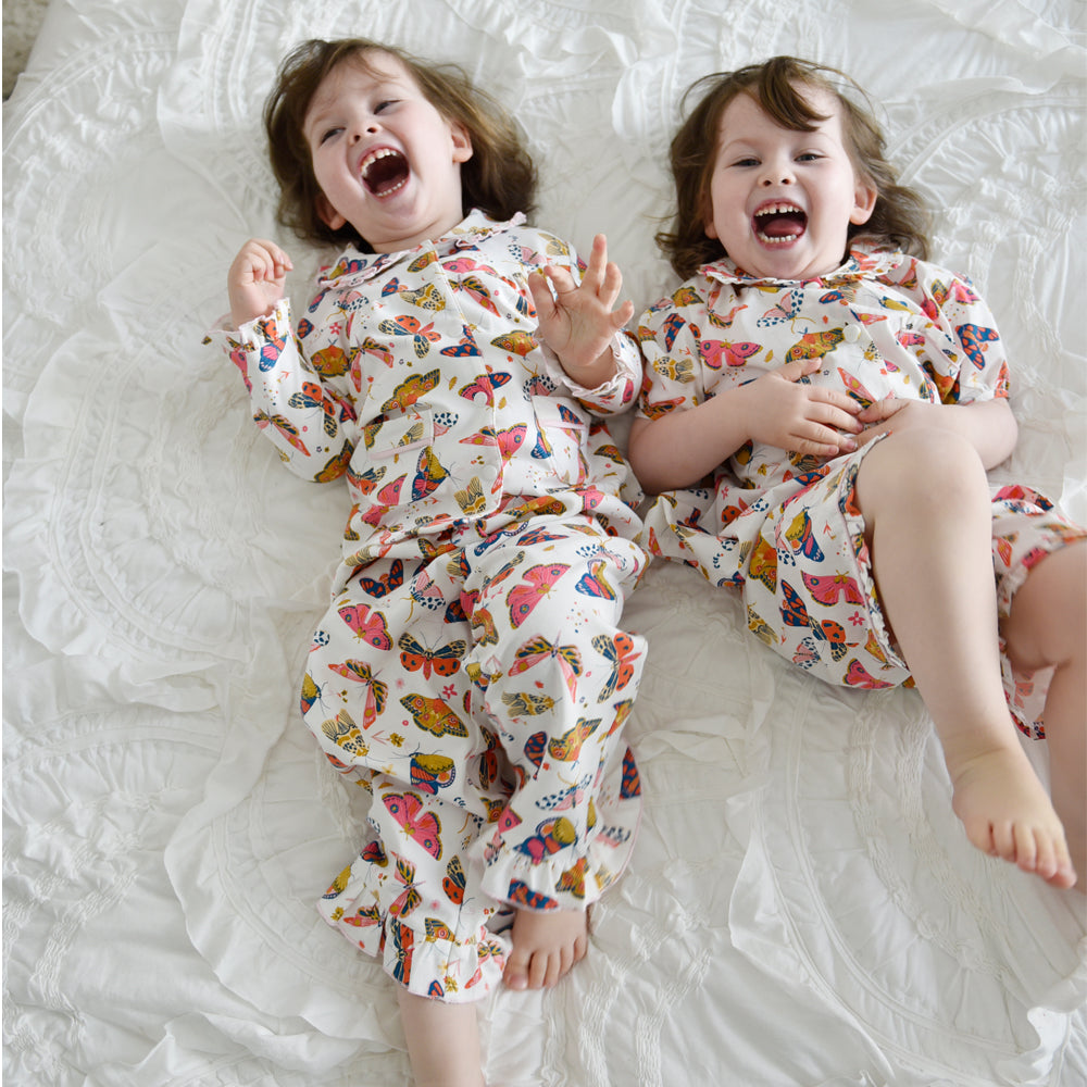 Children's Butterfly Print Cotton Pyjamas