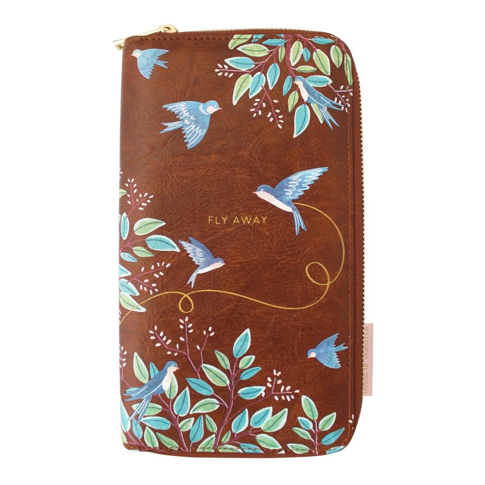 Secret Garden Bird Travel Wallet