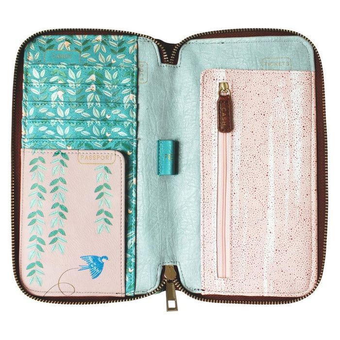 Secret Garden Bird Travel Wallet