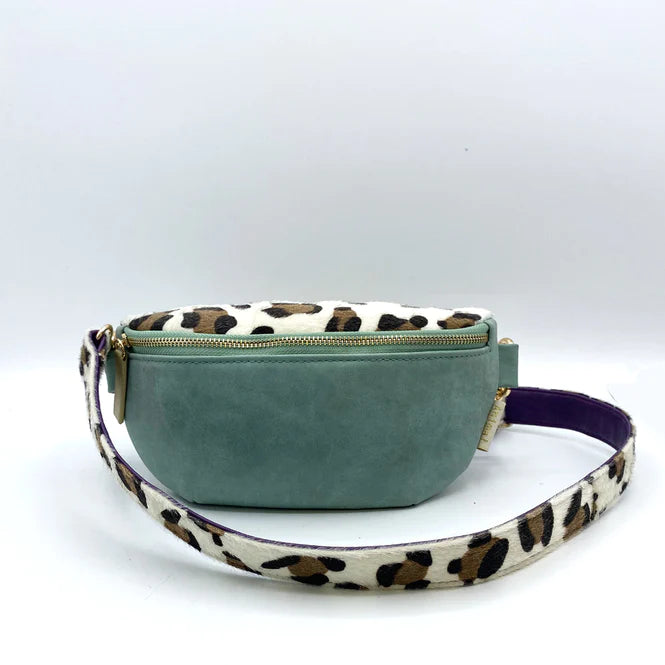 Purple Leopard Animal Print Bum Bag