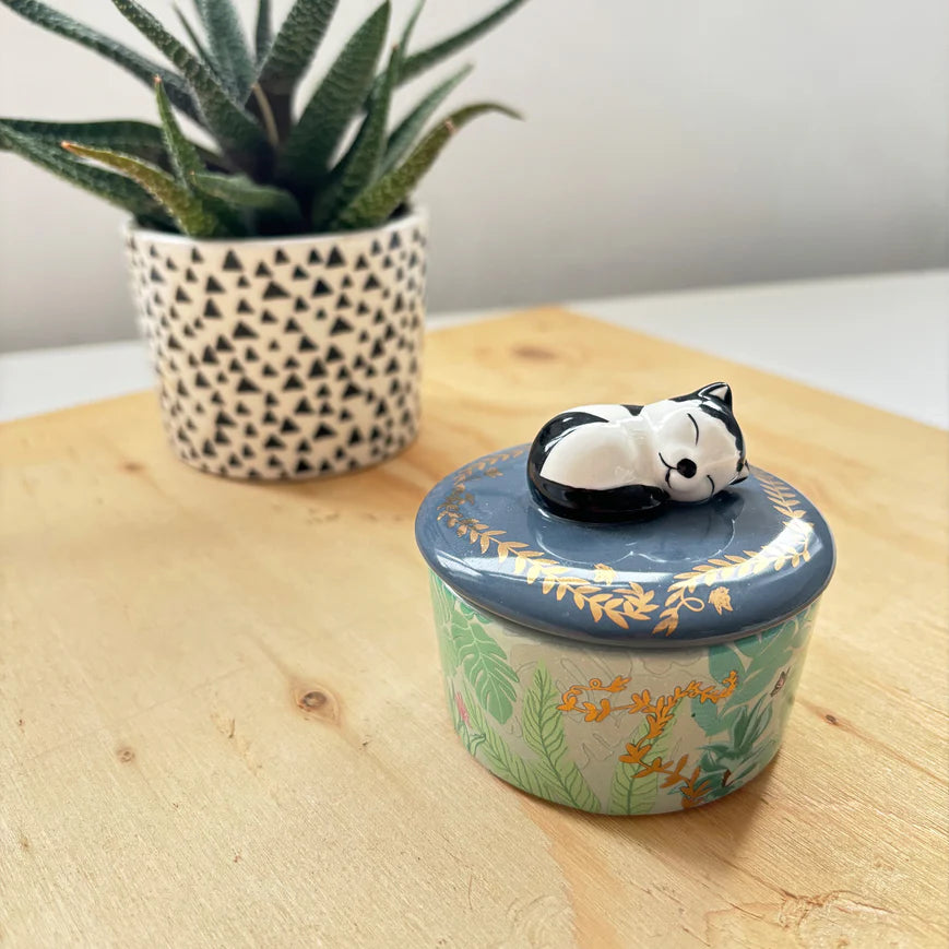 Boulevard Cat Trinket Pot