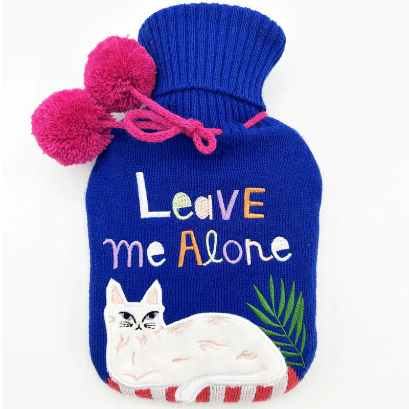 Catnip 'Leave Me Alone' Hot Water Bottle