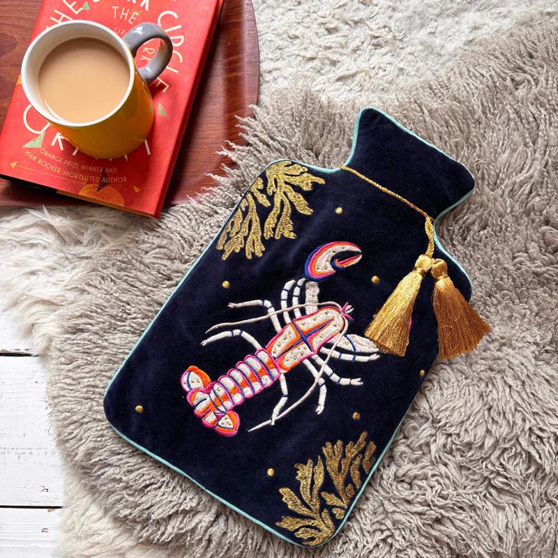 Coral Lobster Hot Water Bottle
