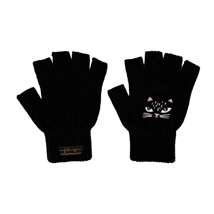 Feline Fingerless Gloves
