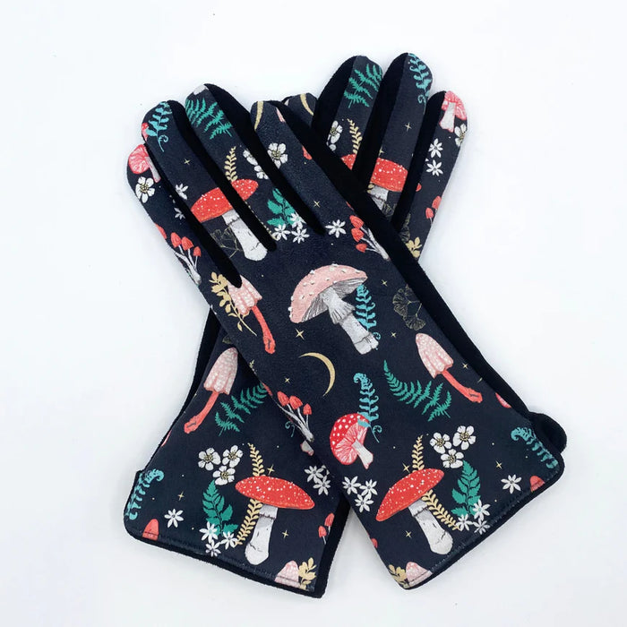 Forage Mushroom Print Gloves