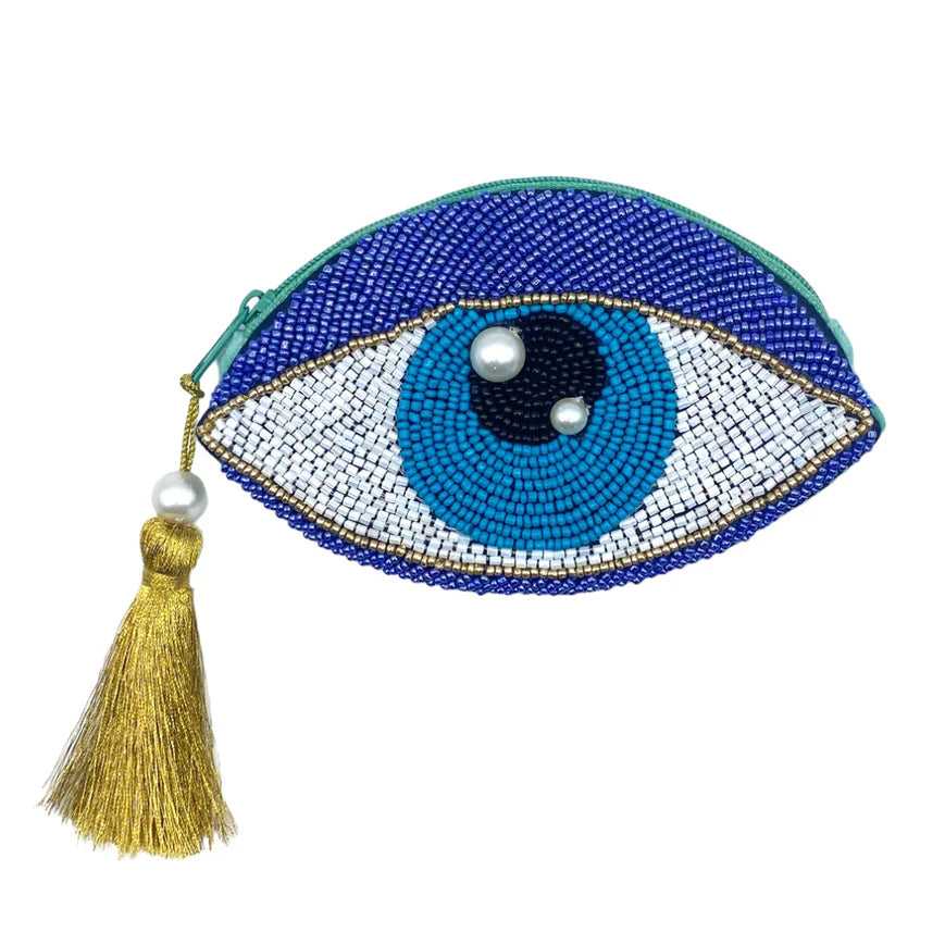 Glimmer Eye Beaded Purse