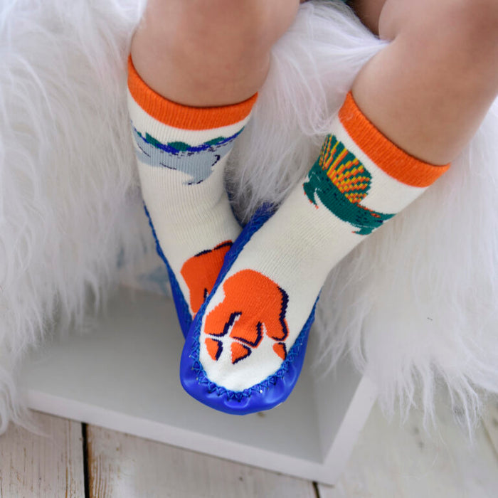 Dinosaur Moccasin Slippers