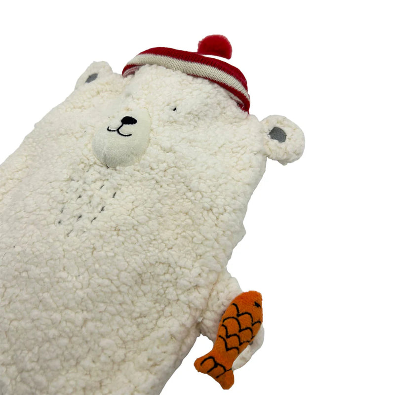 Polar Bear Wearing A Hat Hot Water Bottle