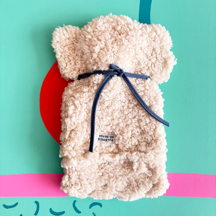 'Doghouse' Cute Dog Wearing Bandana Hot Water Bottle