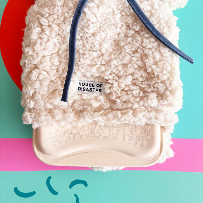 'Doghouse' Cute Dog Wearing Bandana Hot Water Bottle