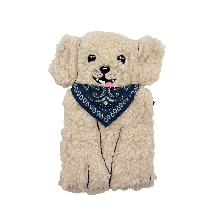 'Doghouse' Cute Dog Wearing Bandana Hot Water Bottle