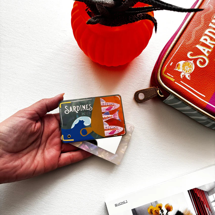 Tide Sardine Tin Compact Mirror