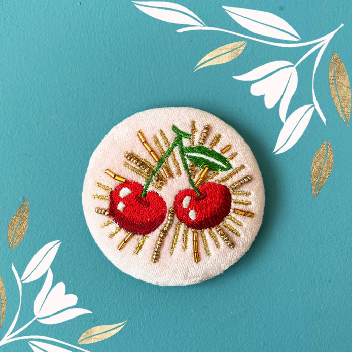 Inked Cherry Compact Mirror