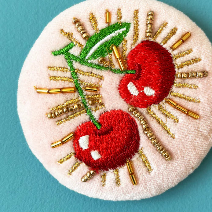 Inked Cherry Compact Mirror
