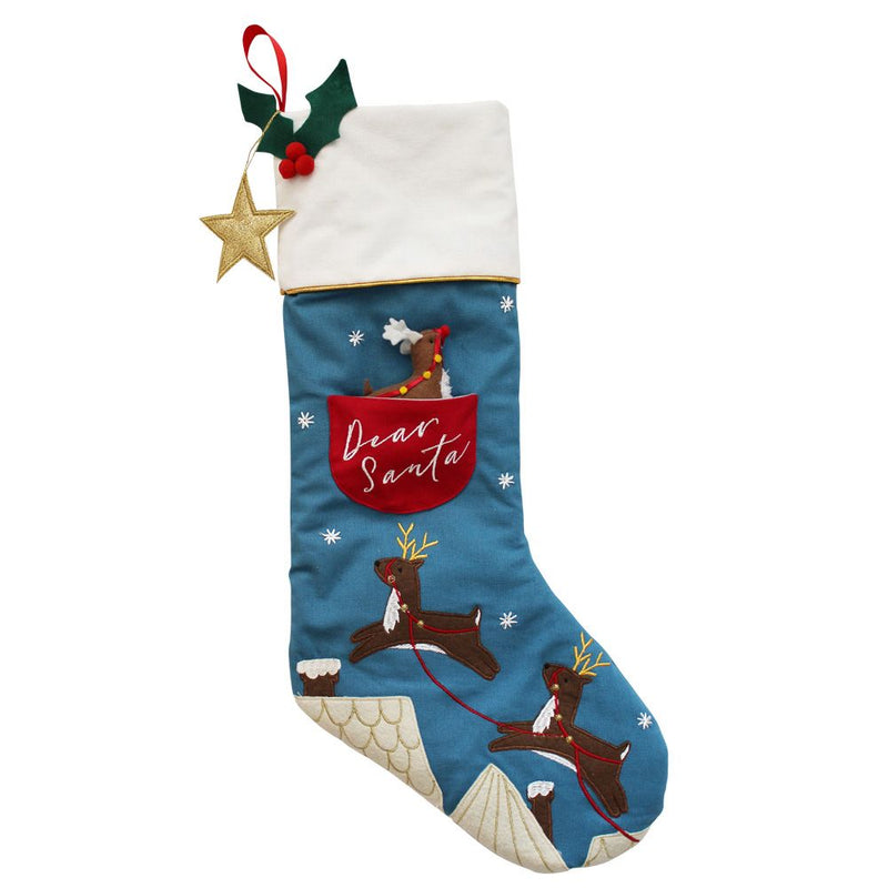 Reindeer Christmas Stocking