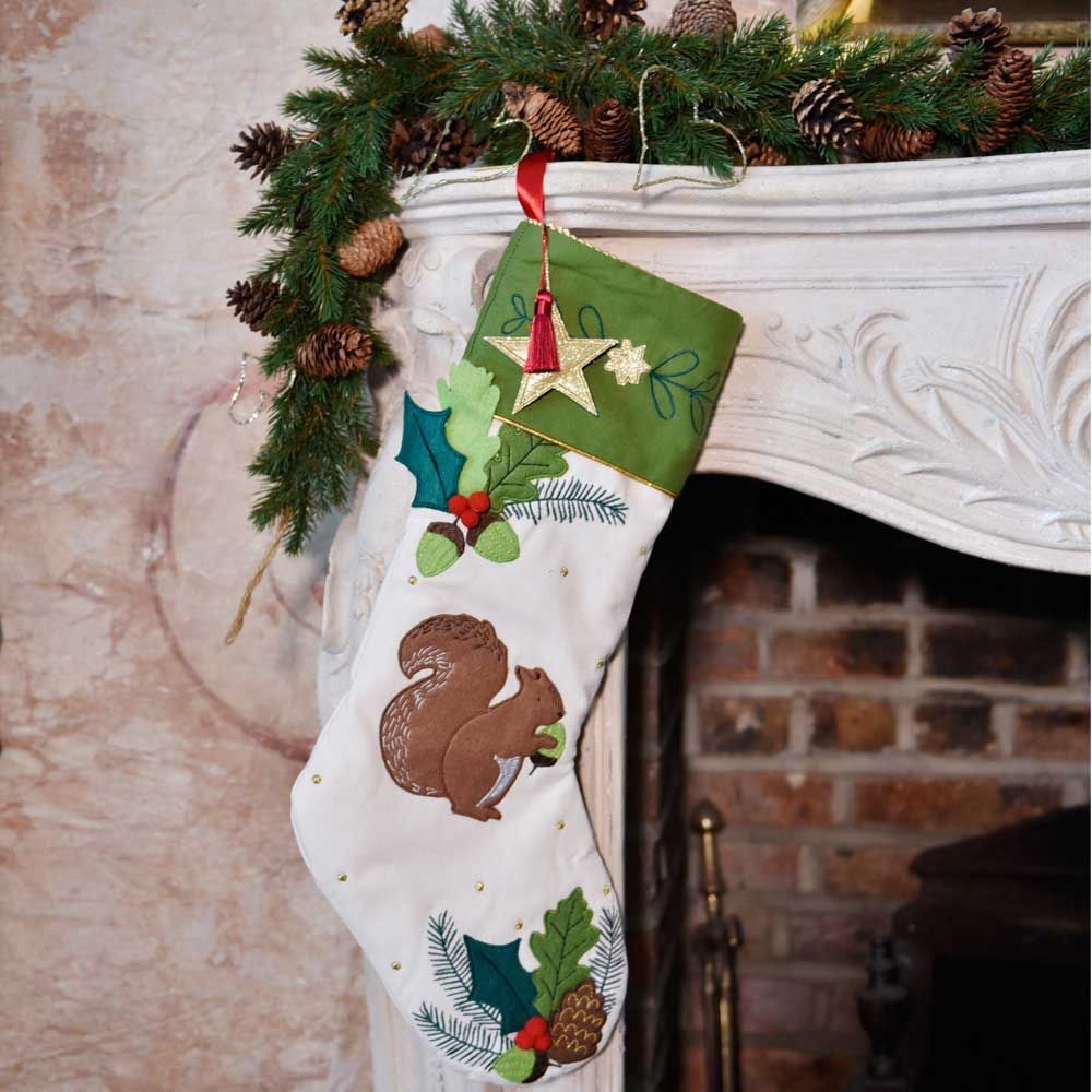 Squirrel Christmas Stocking