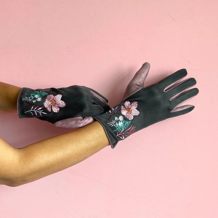 Posy Embroidered Gloves