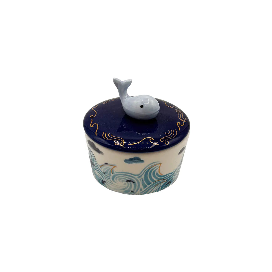 By The Sea Whale Trinket Pot