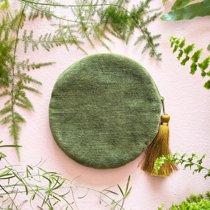 Secret Garden Fox Round Velvet Purse