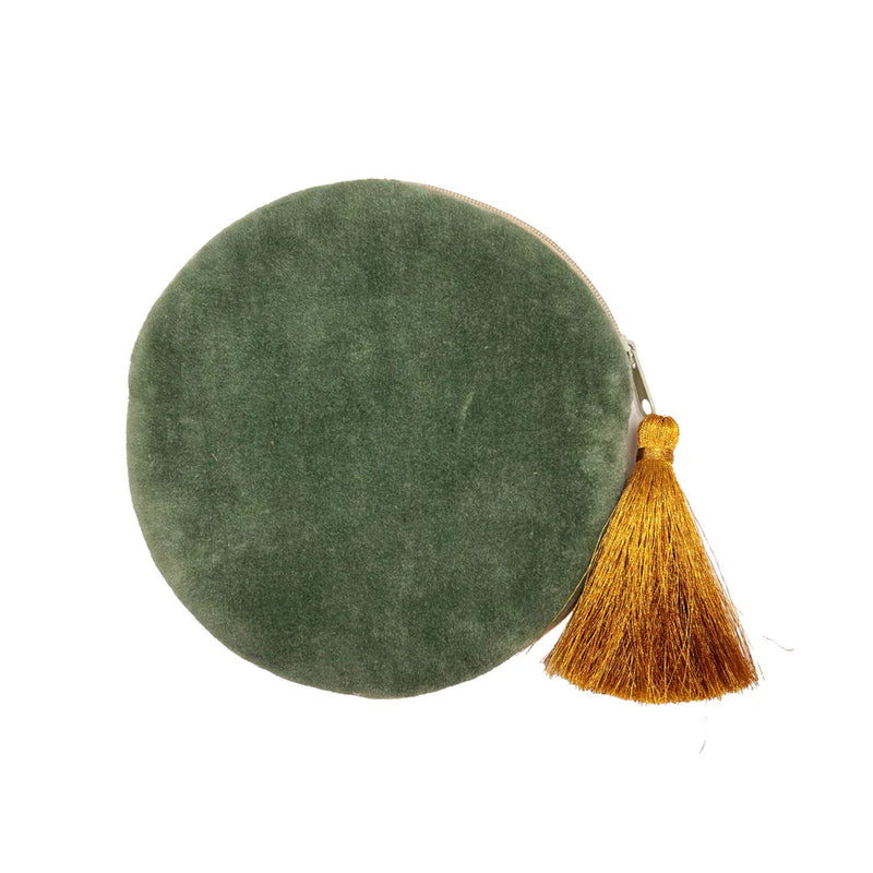 Secret Garden Hedgehog Round Velvet Purse