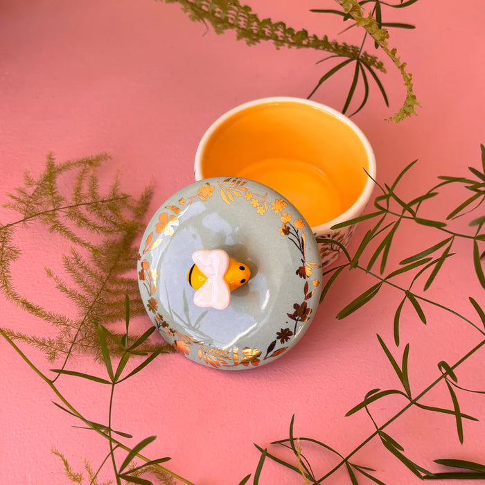Secret Garden Bee Trinket Pot