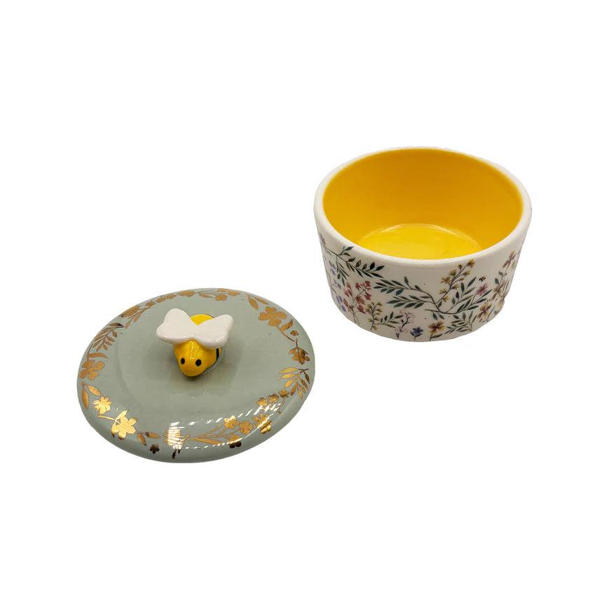 Secret Garden Bee Trinket Pot