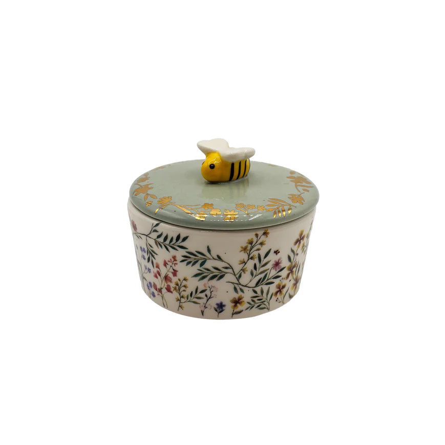 Secret Garden Bee Trinket Pot
