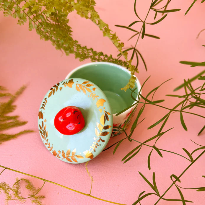 Secret Garden Fox Trinket Pot
