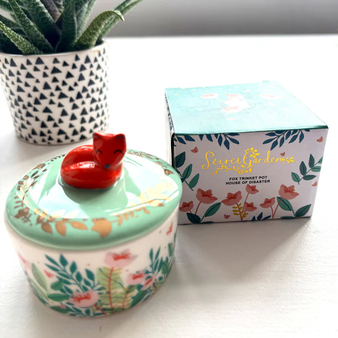 Secret Garden Fox Trinket Pot