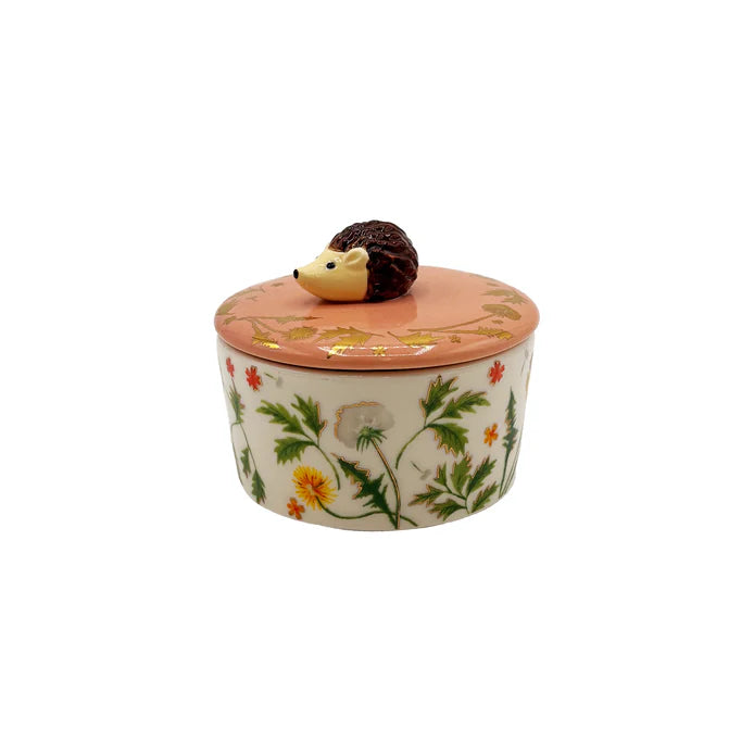 Secret Garden Hedgehog Trinket Pot