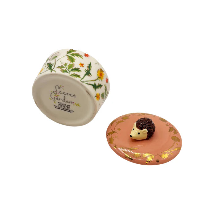 Secret Garden Hedgehog Trinket Pot