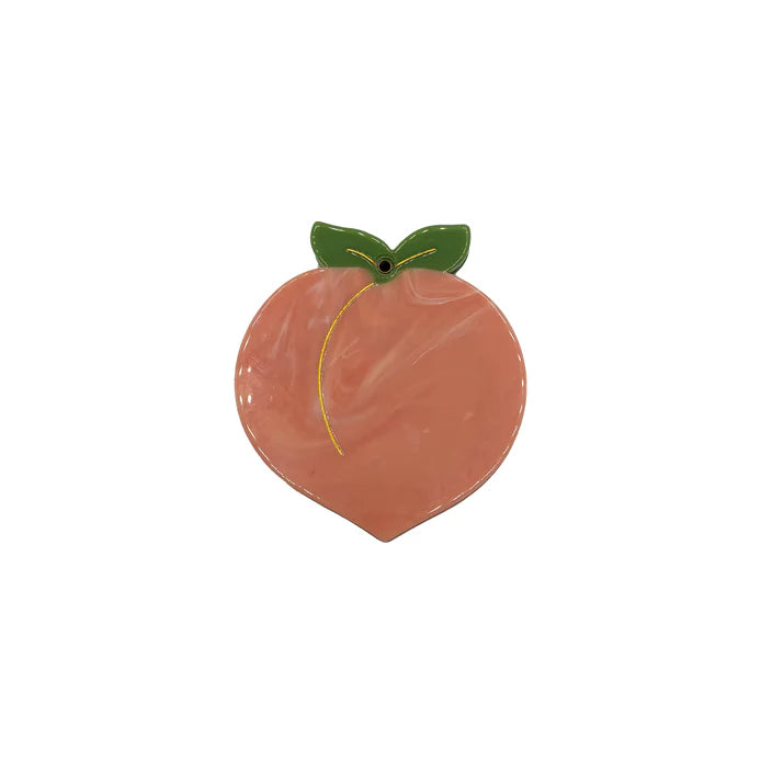 Small Talk 'Can't Be Arsed' Peach Compact Mirror