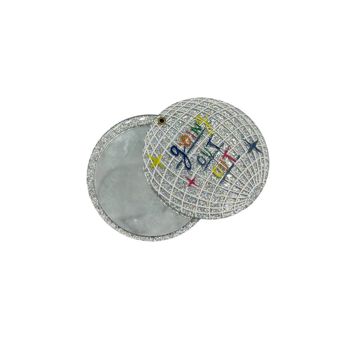 Small Talk 'Going Out Out' Mirror Ball Compact Mirror