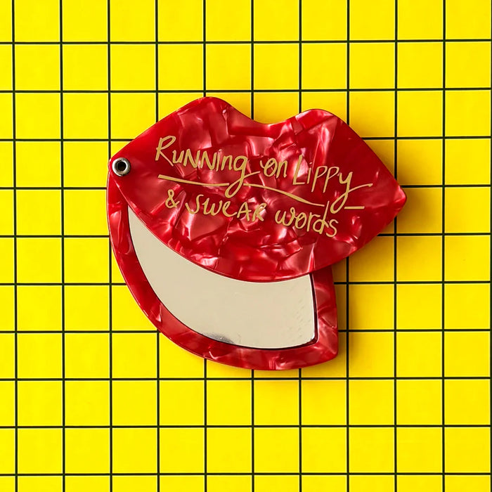 Small Talk 'Lips' Compact Mirror